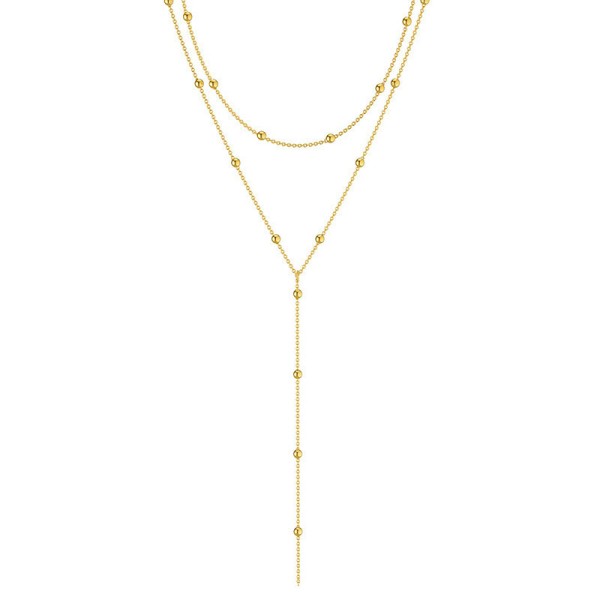 (image for) Beaded Y-Chain Lariat Necklace