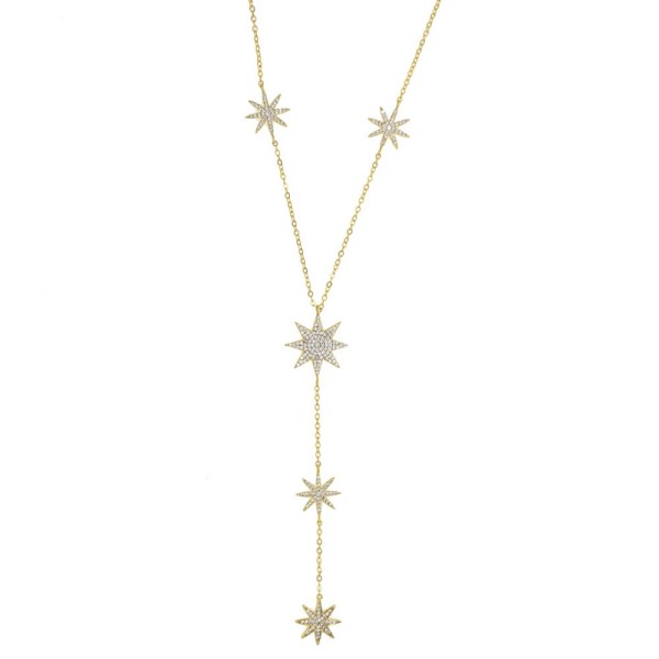 (image for) Starburst Drop Lariat Necklace