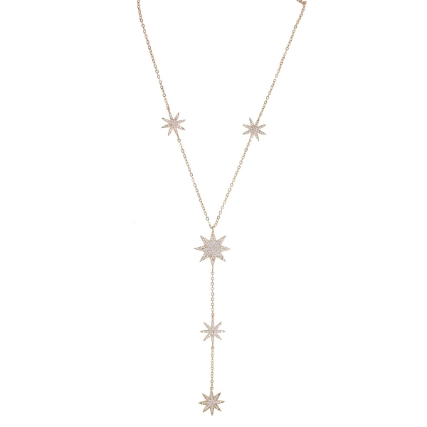 (image for) Starburst Drop Lariat Necklace