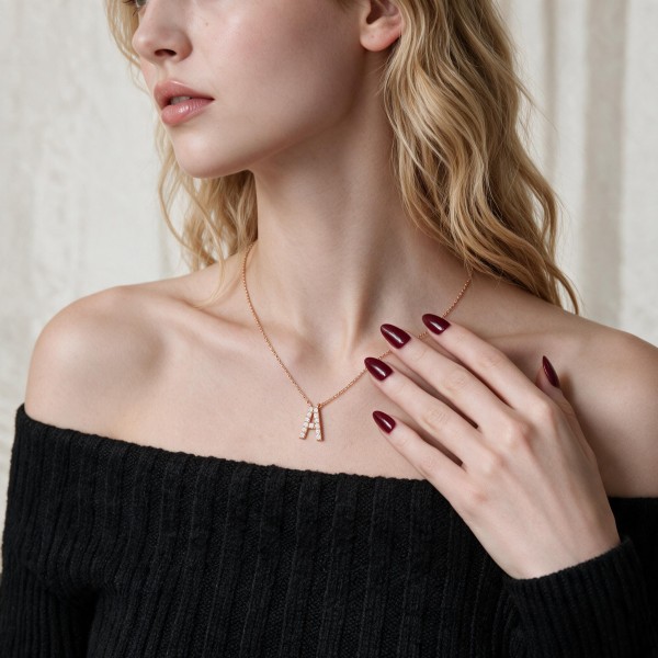 (image for) Initial Letter Pendant Necklace