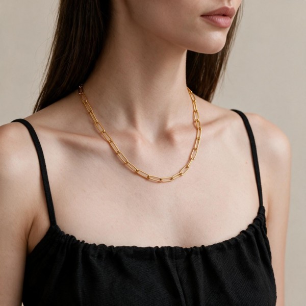 (image for) Paperclip Link Chain Necklace