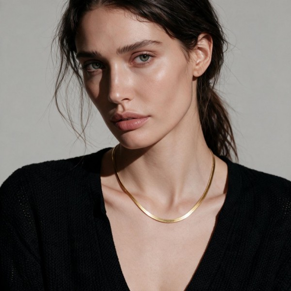 (image for) Stainless Steel Snake Chain Necklace
